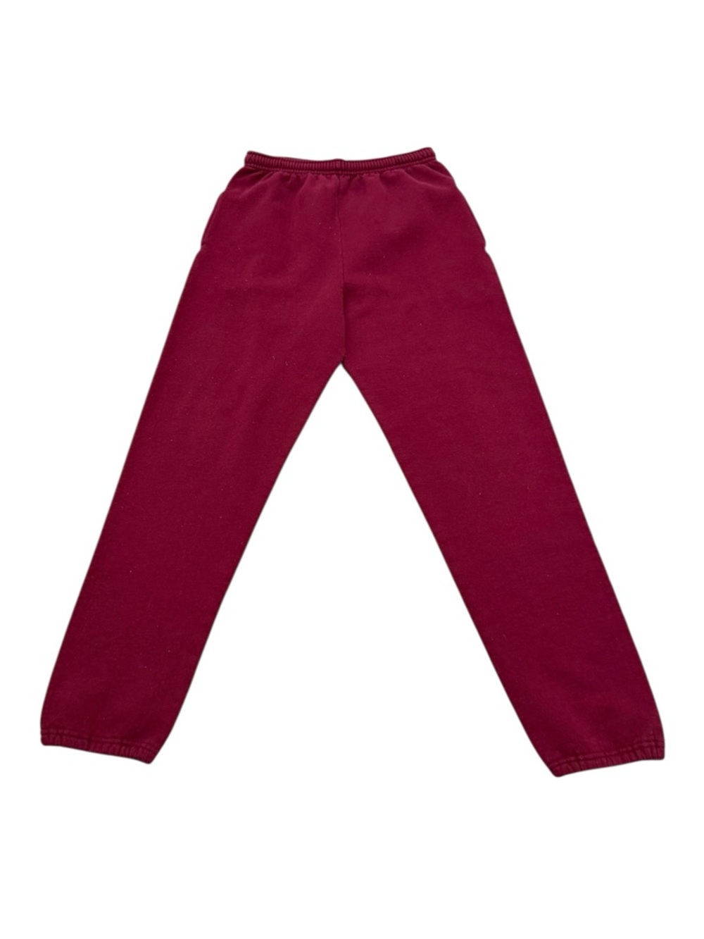 Vintage Y2K Fruit of the Loom Red Sweatpants Cotton Blend Lounge Pants